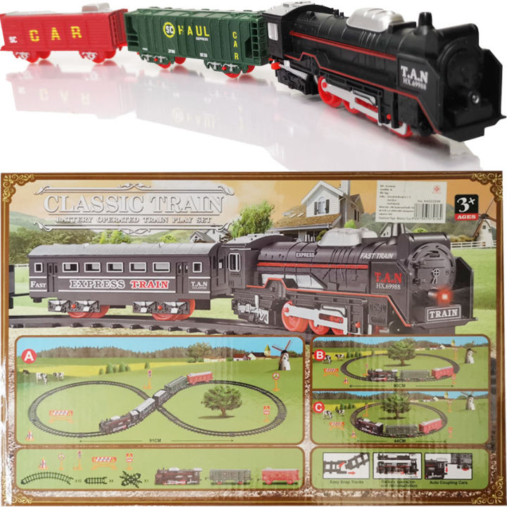 cfdtoy-รถไฟของเล่น-รถไฟ-รางรถไฟ-รถไฟวิ่งราง-ใส่ถ่าน-jhx3305