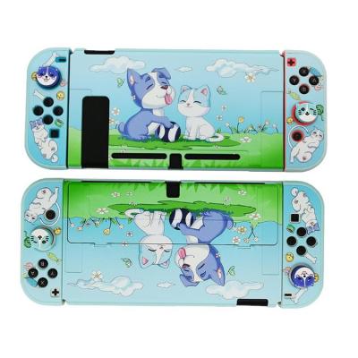 Switch Protective Case Cartoon Cute Shell Anti-Scratch Grip Case Protective Cover Protector Console Case Switch Accessories Anti-Drop With Rocker Hat For Switch for OLED thrifty
