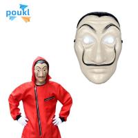 POUKL 1 ชิ้น แฟชั่น ของขวัญ DIY ฮาโลวีน ภาพยนตร์ La casa de papel ฮาโลวีน ชุดปล้นเงิน อุปกรณ์ประกอบฉากเครื่องแต่งกาย ซัลวาดอร์ ดาลี