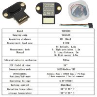 【♘COD Free Cas♘】 qiu7770703 Tof050h เซ็นเซอร์โมดูลวัดระยะเลเซอร์200ชม. 400ชม. โมดูลบัสไออิกพอร์ตอนุกรมแบบหลายโหมดเกินกว่าที่ Tof10120ไว้สำหรับ Arduino