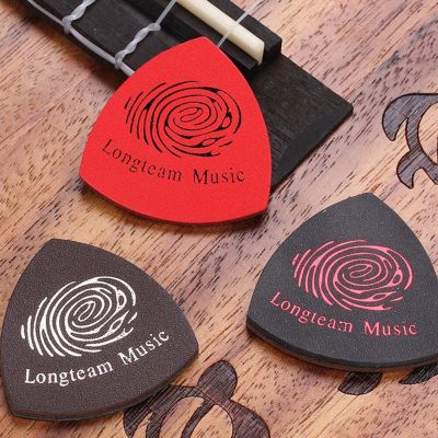 3pcs Of Ukulele Guitar Picks Acoustic Electric Ukulele Bass Guitar Finger Picks Leather Soft Plectrums Playing Training Tools Guitar Bass Accessories