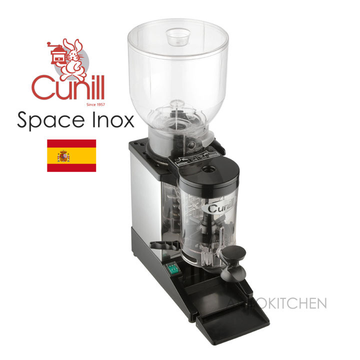 Cunill Space Inox เครื่องบดเมล็ดกาแฟ ขนาดกลาง มอเตอร์ 356 วัตต์ รับประกันมอเตอร์ 1 ปี จากประเทศสเปน Cunill Coffee Grinder เครื่องบดกาแฟ