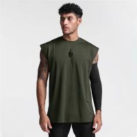 New Brand Gyms Men Bodybuilding Casual Sleeveless Mesh Loose Tank Tops Summer Absorb Sweat Quick Dry Cool Feeling Muscle Shirt