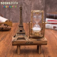 Vintage Hourglass home accessories luxury home decoration room Rotating Metal Sandglass office desk accessories Sand Clock Timer