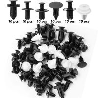 ☄ 60pcs Auto Fastener Clip Mixed Car Body Push Retainer Pins Rivet for Renault Megane 2 Clio Duster Fluence Captur Logan Kadjar