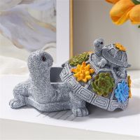 New Cute Tortoise Ashtray Resin Sculpture Figurine Office Home Decoration Ornaments Desktop Decor Handmade Craft Modern Art