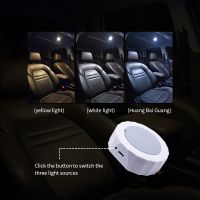 【LZ】✣☑  Ímã do carro Cúpula LED Night Light WC com sensor de som bateria recarregável brilho de 3 níveis 3 cores para banheiro