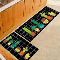 COD Non -Slip 2 In 1 120*40cm and 60*40cm Water Oil Absorption Kitchen Mats Door Bathroom Carpet