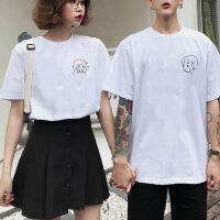 Couple T-shirt Casual Short Sleeve Tees Tops Loose Couple Top Summer Couple Girl Boy Printed Clothes Couple T-shirt