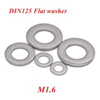 500 Pcs DIN125 ISO7089 GB97 M1.6 Mesin Cuci A2-70/304 Stainless Steel Mesin Mesin Cuci Plain Washer Gasket Mesin Cuci Meson