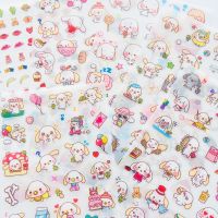 6 Sheets Kawaii Big Ear Puppy Dog Adhesive Stickers Decorative Album Diary Stick Label Paper Decor Hand Account Q02 Stickers Labels