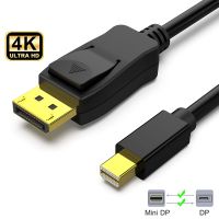 Nku 4K 60Hz 2K 144Hz Mini DisplayPort Ke Kabel DisplayPort Mini DP Thunderbolt Kompatibel dengan DP Male-Male Adapter Cord untuk PC