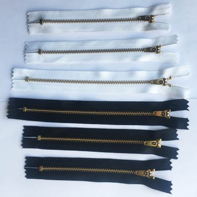 ❂♈ 10pcs 3 Metal Zipper Zip Ziper For Jeans Sewing Handbag Sewing DIY Black White 8 / 10 / 11 / 12 / 13 / 14 / 15 / 18 cm Zippers