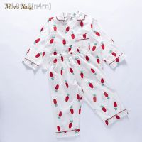 ○ n4rn Bebê menina menino algodão pijamas roupas definir camisa calça 2 pçs infantil criança manga longa dos desenhos animados de bebê homesuit 1-7y