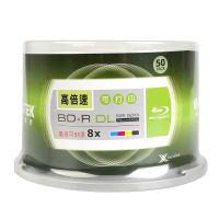 BD+R Ritek, Inkjet White  50pcs 50GB Bluray Blank Disc Dual Layer BDR 260min 8X Recordable Media Printabled.