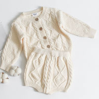 Toddler Baby Boys Girls Clothing Sets Fall Winter Cardigan Sweater+Shorts Infant Baby Girls Boys Knit Suit Korean Style