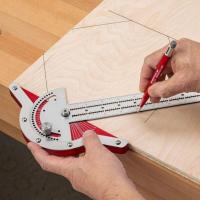 Woodworkers Edge Ruler Protractors Angles Woodworking Ruler Angles Measure Tool Stainless Steel Baseboard Crafts Carpenter Tool