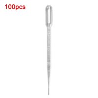 【YF】✳  100PCS 3ML Disposable Plastic Dropper Transfer Graduated Pipettes Office Lab Experiment Supplies