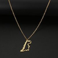 Stainless Steel Necklaces Cartoon Dinosaur Hip Hop Goth Pendant Fashion Choker Chain Fine Necklace For Women Jewelry Party Gifts Fashion Chain Necklac
