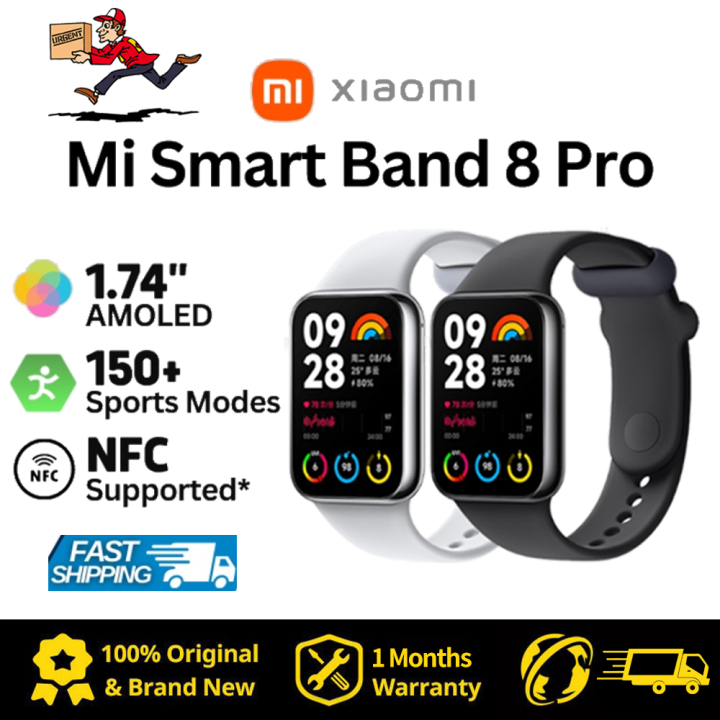 World Premiere Xiaomi Mi Band 8 Smart Watch AMOLED 1.62 Screen Heart Rate  Monitor Sports Blood Oxygen Fitness Bracelet Miband8