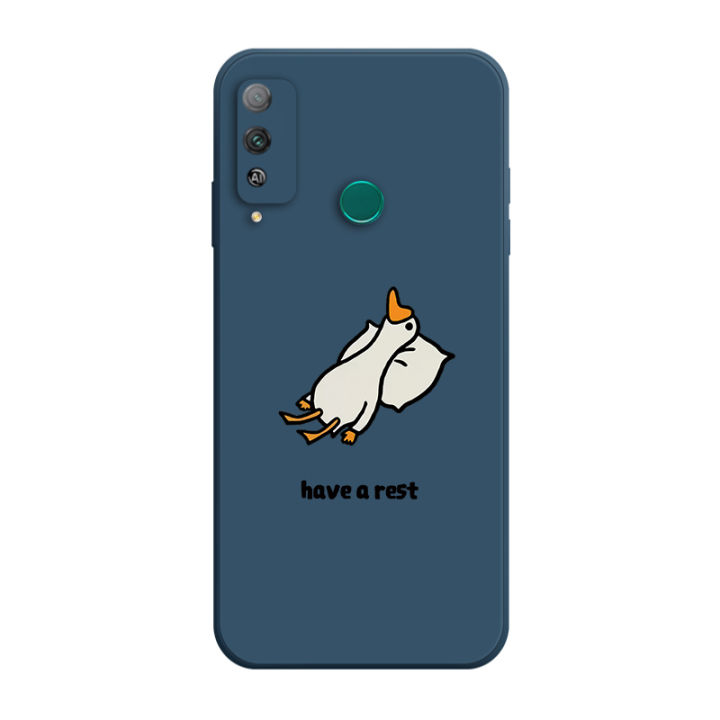 เคส-huawei-honor-play-4t-pro-case-เคสการ์ตูนน่ารักเป็ดเคสซิลิโคนเหลว-flocking-ฝาครอบโทรศัพท์ป้องกัน-เคสโทรศัพท์