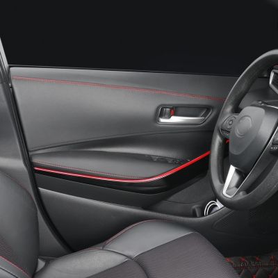 ：》{‘；； Car Self-Adhesive Moulding Trim Car Interior Dashboard Leather Decoration Line DIY Braid Strip Car Style Decoration