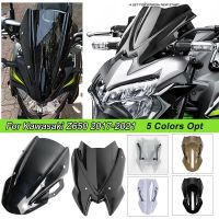 รถจักรยานยนต์กีฬากระจกบังลม Viser Visor Deflectors ลมสำหรับ Kawasaki Z650 2017 2018 2019 2020 2021 2022 Z 650