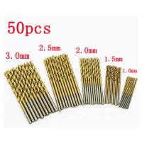 ดอกสว่าน ขนาด 1-3 มิลลิเมตร ชุด 50 ชิ้น HSS Countersink Drill Bit Set Screw Woodworking 1-3 mm