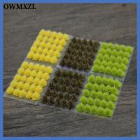 OWMXZL 50PCS วัสดุ DIY ฉากโต๊ะทราย ภูมิทัศน์ขนาดเล็ก โมเดลจำลอง พุ่มไม้หญ้าจิ๋ว กลุ่มพืช กระจุกหญ้าเทียม