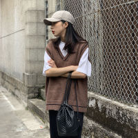 Womens Sweater Knitted Vest Pullover Body Warmer Ladies Black Waistcoat Female Autumn Warm Pinstripe Vest 2021 Womens Clothing