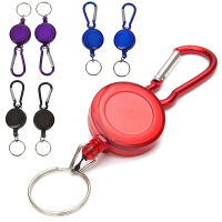 2 PCS BADGE REEL - RETRACTABLE YOYO SKI PASS ID CARD HOLDER KEY CHAIN Color:Black Amount:2Pcs