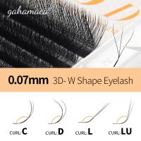 W Shape Eyelash Extensions GAHAMACA Curl C/D/L/LU Premade Volume Fans YY Lashes Soft And Natural False Eyelash