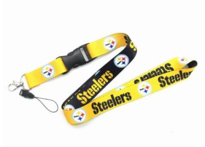 Football Pittsburgh Sports &amp; Rugby Steelers Team Keychain Lanyard Neck Strap Keyring For ID Pass Badge USB Holder Rope Lanyard