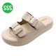 SSS Stario LN133 36-40 รองเท้าแตะเพื่อสุขภาพ รองเท้าแตะผู้หญิงเพื่อสุขภาพ (ดำ,ครีม)