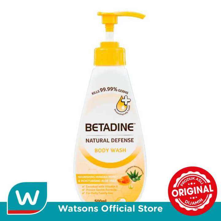 BETADINE Natural Defense Body Wash Nourishing Manuka Honey and