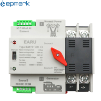 [electronicshop]สวิตช์แปลงไฟฟ้าสวิตช์ที่ให้กำลังสองทางสวิตช์เลือกพลังงานแสงอาทิตย์แบบรางไฟสวิตช์เปลี่ยนพลังงานอัตโนมัติขนาดกะทัดรัด