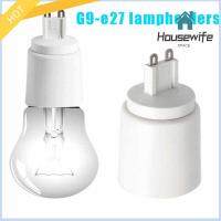 HOUSEWIFE SPACE พลาสติกทำจากพลาสติก ฐานโคมไฟสำหรับ E27 G9 สีขาวขาว ทนความร้อนทน สกรูยึดไฟ อุปกรณ์เสริมเสริม โลหะสำหรับตกแต่ง ที่ยึดไฟ โคมไฟหลอดไฟ LED