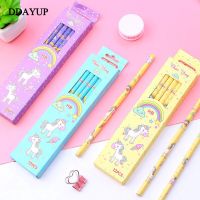 12PcsSet Cartoon Unicorn Pencil HB Sketch Items Drawing Stationery Student School Supplies for Kids Gift