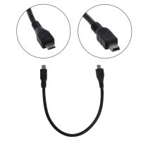 OOTDTY Date Cables 25cm Micro USB 5 Pin B Male To Mini USB 5 Pin Male Data Adapter Converter Cable Cord Dropshipping