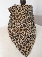 Leopard Print Scarf Mask Halloween Cosplay Accessory Cycling Sun Protective Sunscreen Mask Unisex Daily Face Scarf