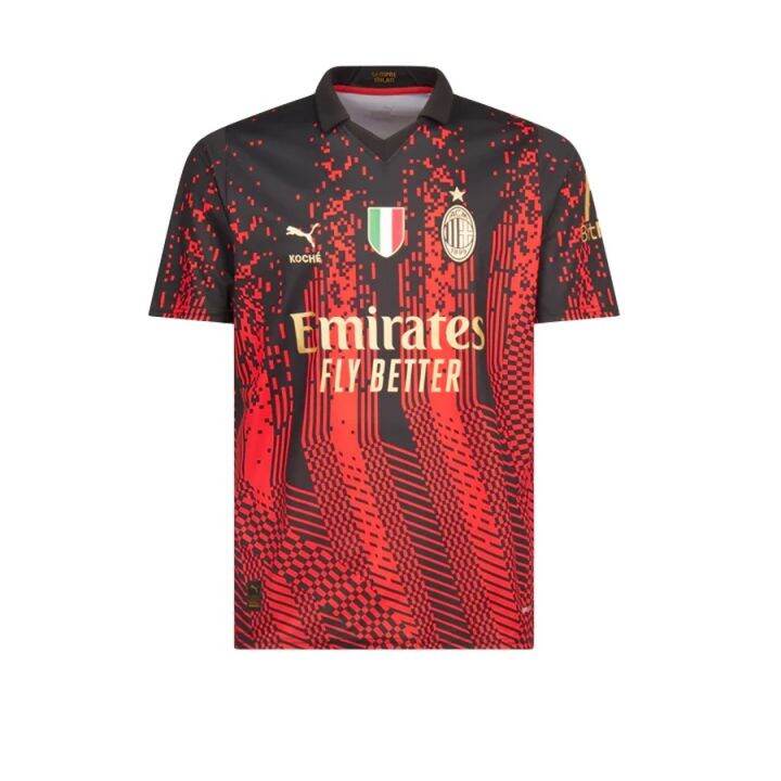 AC Milan 2022-2023 season fourth jersey TOMORI GIROUD IBRAHIMOVIC THEO ...