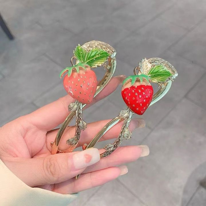 new-fruit-metal-hair-clips-strawberry-hair-accessories-for-sweet-girls