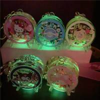 Sanrio Kuromi HelloKitty Oil filled luminous Ferris wheel keychain women sand bottle pendant backpack pendant