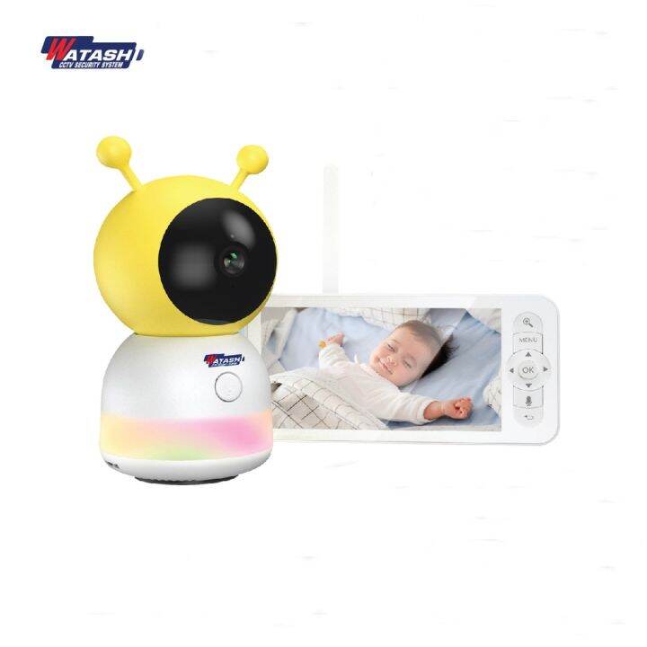 baby-monitor-watashi-รุ่น-wiot1035-ระบบเสียงสองทาง-แบบ-real-time-แสดงผลได้ทั้งหน้าจอมือถือ-จอมอนิเตอร์-ระบบเสียงสองทาง