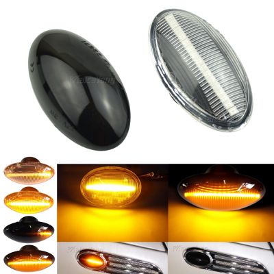 ▤☢┋ Dynamic LED Turn Signal Side Marker Light For BMW Mini Cooper R50 R53 2002-2006 R52 2004-2008 Sequential Blinker Lamp Indicator