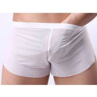 ซื้อสินค้ากางเกงในบ๊อกเซอร์บุรุษเซ็กซี่ Bulge Pouch กางเกงชั้นในระบายอากาศ Underpants-M-2XL จัดส่งรวดเร็ว