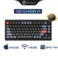 Keychron V1 Knob  Núm vặn, Mạch Xuôi, Led RGB, Hotswap  - Bàn phím cơ thumbnail