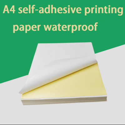 100 A4 Inkjet Printer Paper Craft Copier Sticker Waterproof Label Sticker Glossy Matte Paper Thicker Printable Wood Paper