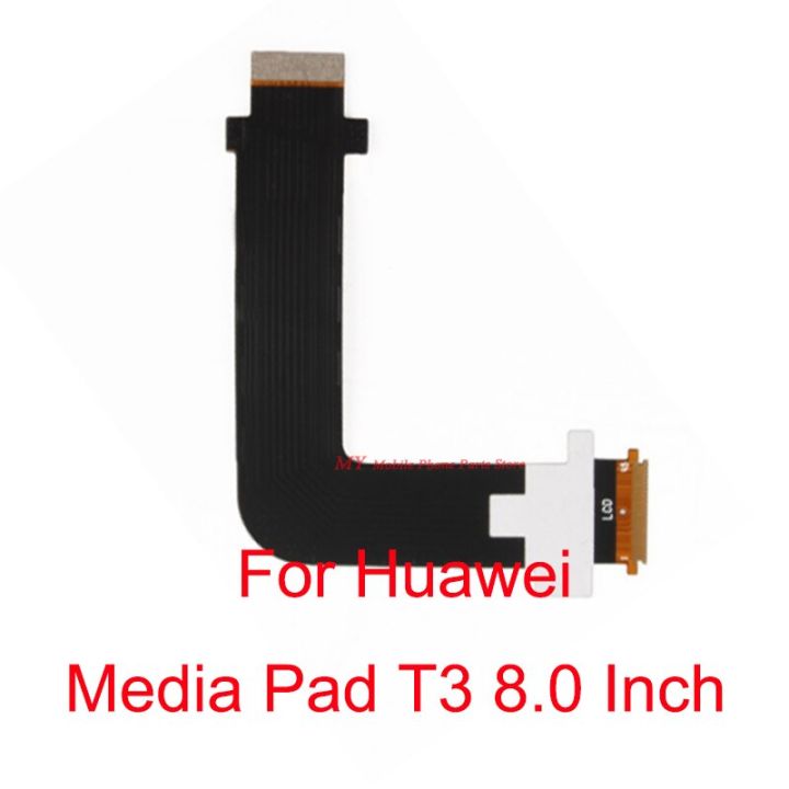 T3 8.0นิ้วแอลซีดีส่วนเชื่อมต่อสายเคเบิลงอได้สำหรับ Huawei Mediapad T3 8.0 Kob-W09 Kob-L09เมนบอร์ดเชื่อมต่อจอแอลซีดีสายเคเบิลงอได้