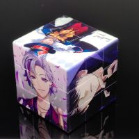 3x3x3 3D Printing Harajuku Anime Handsome Man Magic Cubo 3×3 Speed Puzzle Fidget Childrens Toy Cube Magico Gift for Kids Brain Teasers